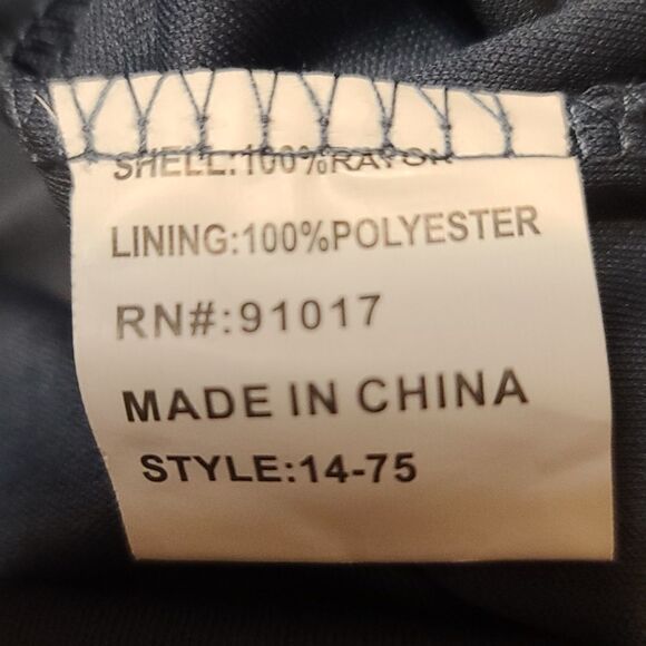 Solitaire Boho Blue Gauze Lace Hi Lo Dress Size M - Picture 5 of 5